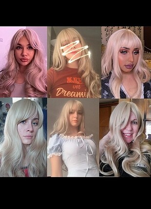 Anime peruk peruk küllü sarı sarı 