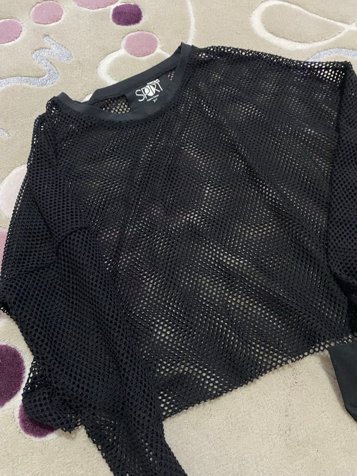 Siyah Dantel Detaylı Uzun Kollu Bluz - Görsel 3