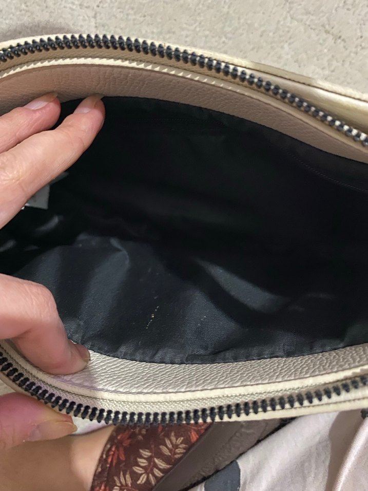 Beyaz Deri Kadın Omuz Çantası - Görsel 3