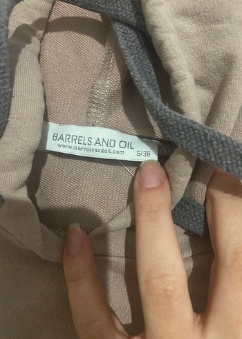 Bej Kapüşonlu Kadın Sweatshirt - Görsel 2