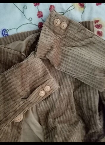 Vatkalı Kadife Ceket - Görsel 3