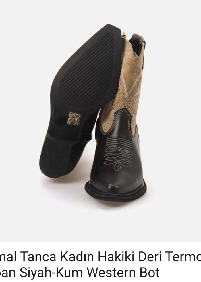 Hakiki deri kovboy bot - Görsel 4