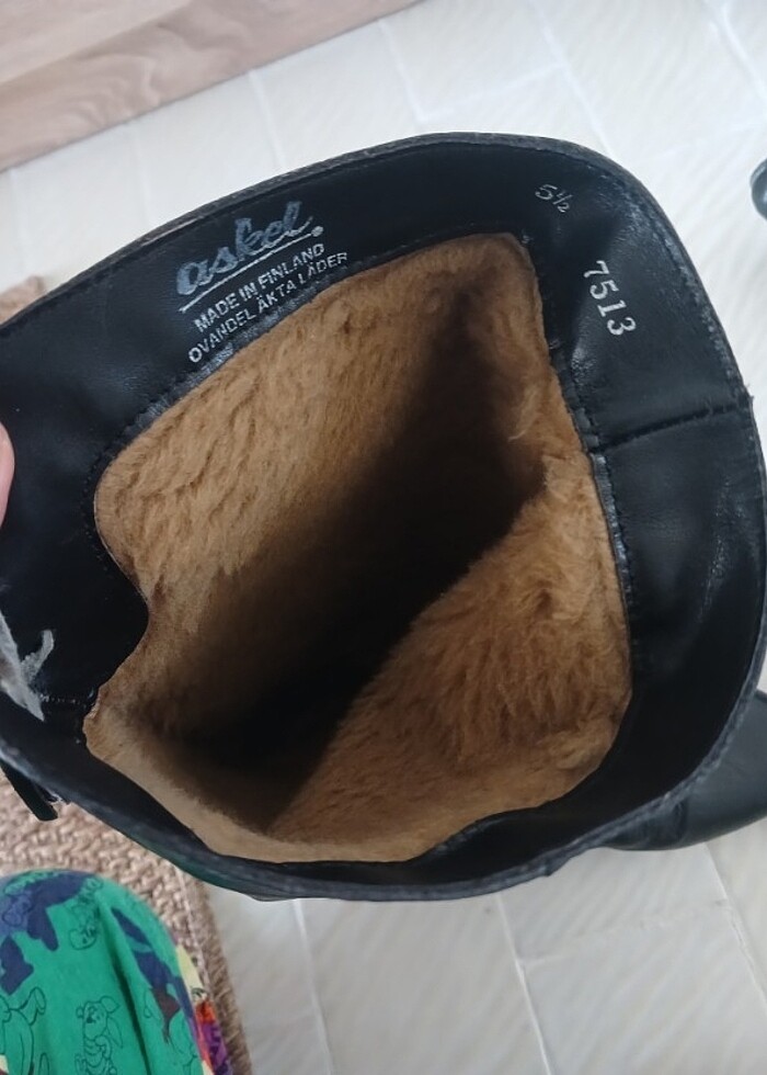 Hakiki deri bohem çizme - Görsel 4