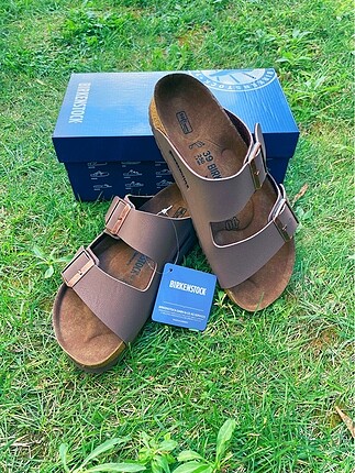 39 Beden Birkenstock Arizona Kahverengi Kadın Terlik