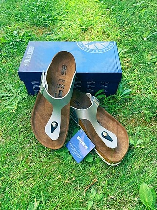 Birkenstock Gizeh Gümüş Kadın Terlik