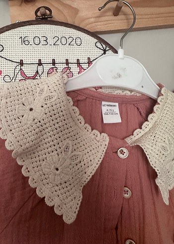 LC Waikiki Lcw Kız Çocuk Pembe Müslin Elbise