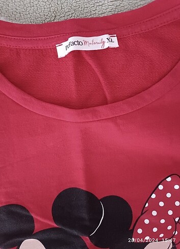 xl Beden DeFacto hamile Sweatshirt Mickey Mouse Minnie