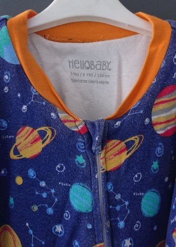 Uyku Tulumu Renkli Uzay Desenli Erkek Çocuk - Görsel 2