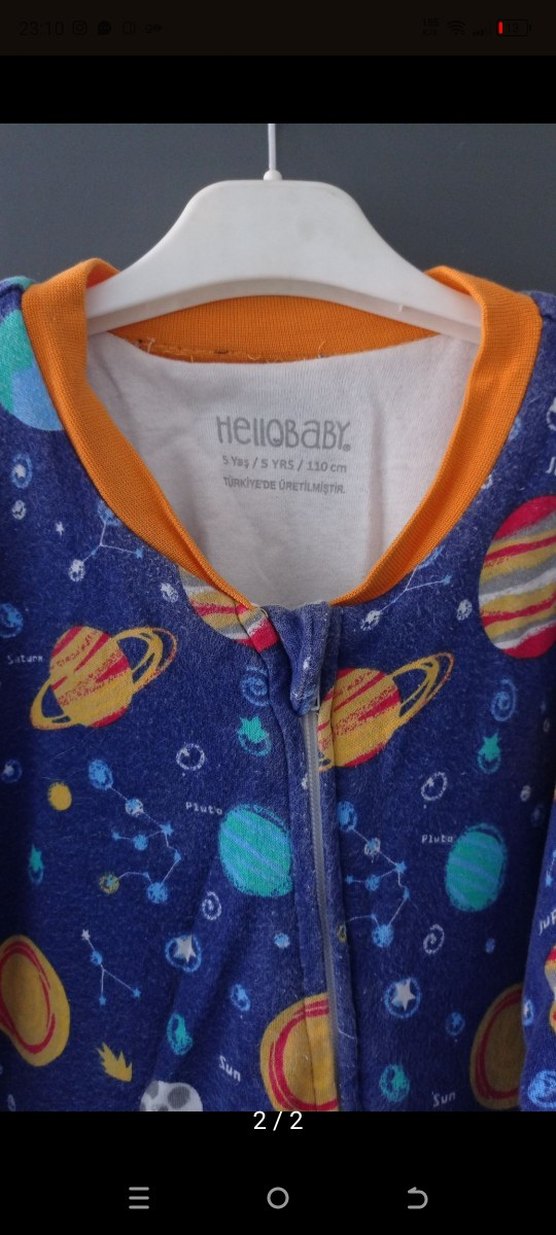 Uyku Tulumu Renkli Uzay Desenli Erkek Çocuk - Görsel 2