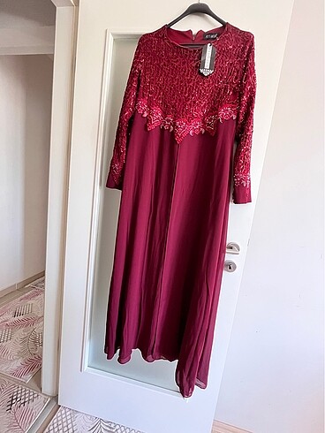 Şifon abiye elbise - Görsel 5