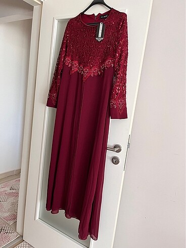 Şifon abiye elbise - Görsel 4