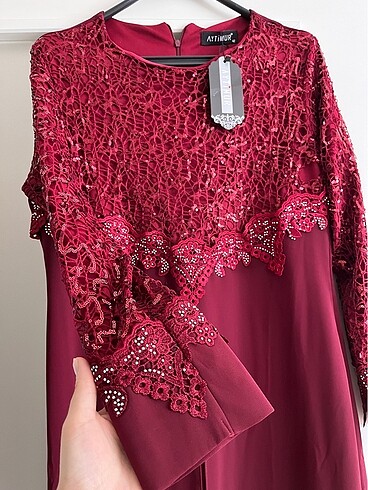 Şifon abiye elbise - Görsel 3