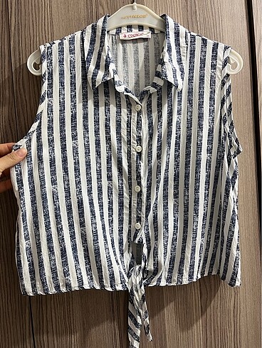 crop gömlek - Görsel 2