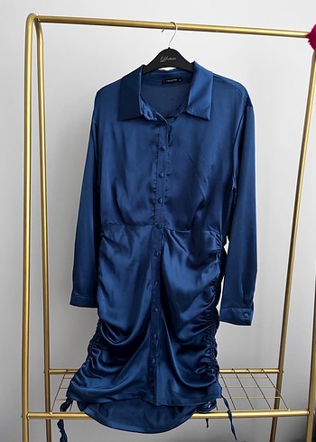 Saten elbise - Görsel 5