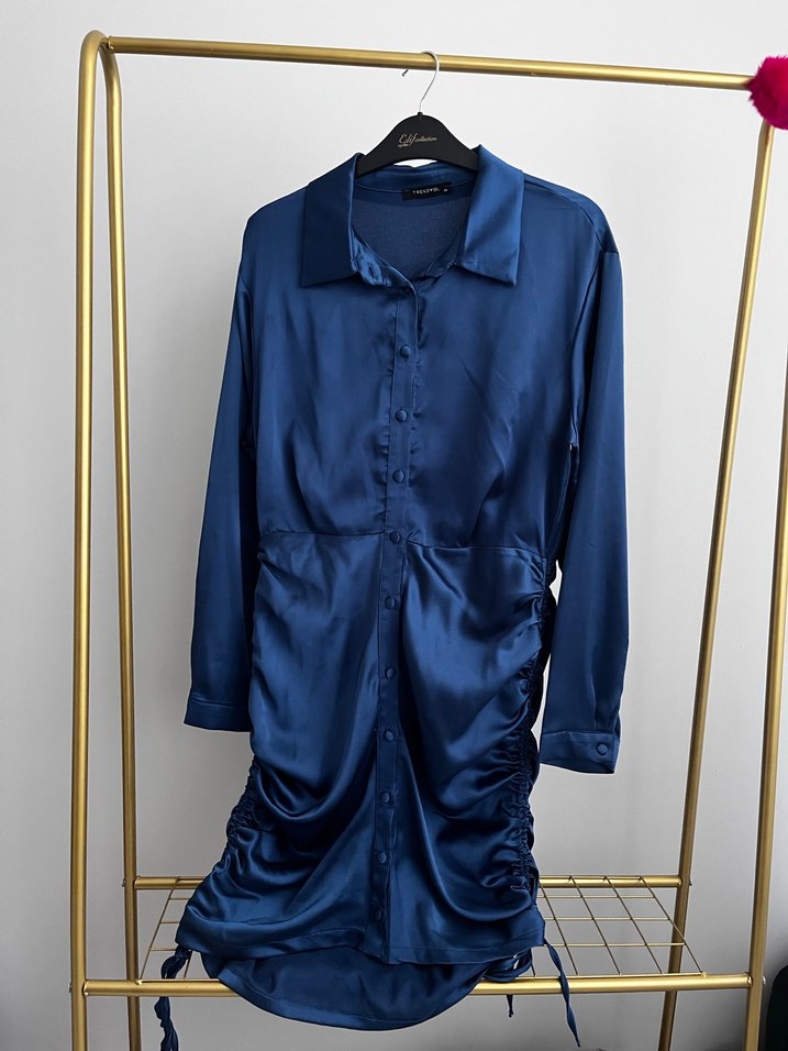 Saten elbise - Görsel 5