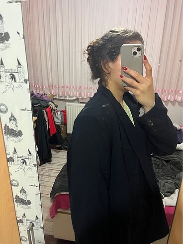 l Beden lacivert Renk PULL&BEAR BLAZER CEKET