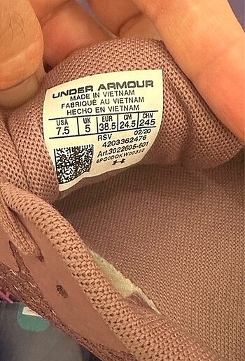 UNDER ARMOUR 38.5 NO 24.5 CM - Görsel 6