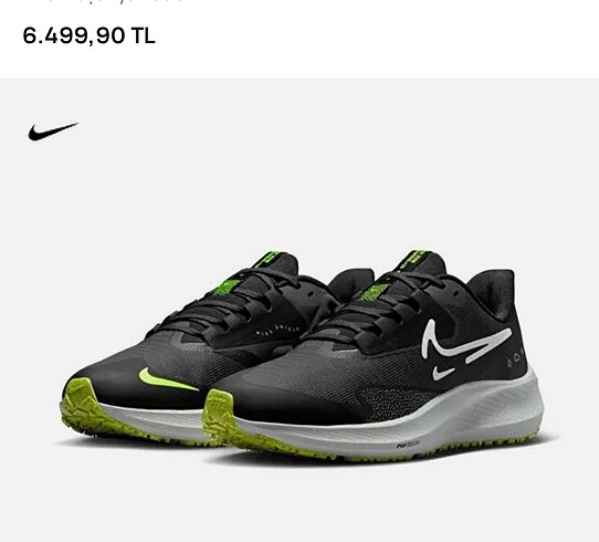 38,5 Beden Nike Pegasus 39 Shield Sıfır 38.5 No 24.5 Cm