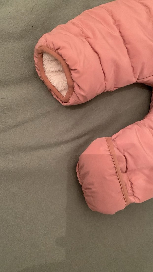 Pembe Kız Bebek Kapüşonlu Tulum - Görsel 4