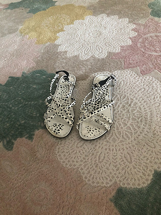 Leopar desen sandalet temiz 