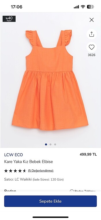 LC Waikiki Çocuk elbise