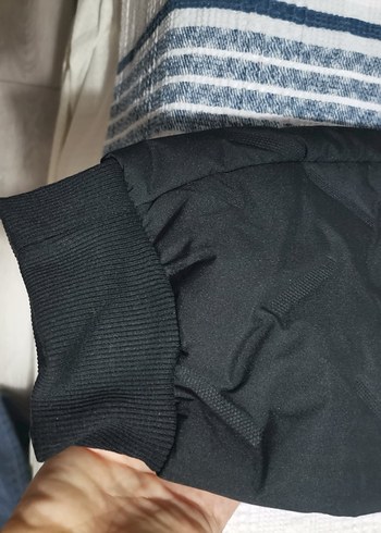38 Beden Kadın Siyah Pilili Spor Kumaş Pantolon