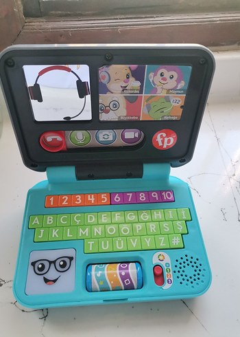 Turkuaz Renkli Eğitici Oyuncak Laptop