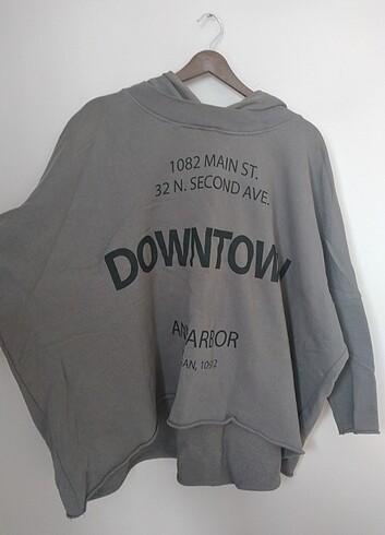 Gotik yarasa kol sweatshirt