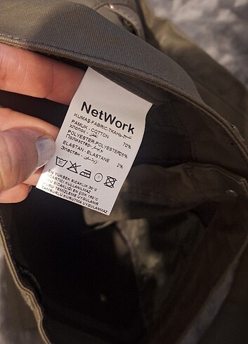 28 Beden haki Renk Network Pantolon 
