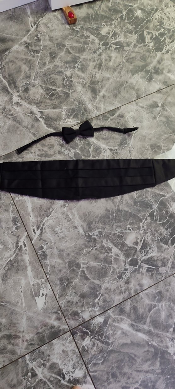 Siyah Pilili Gotik Papyon ve Kuşak Seti - Görsel 3