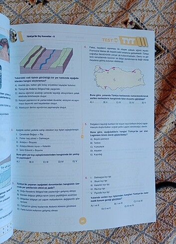 Tyt coğrafya test ve konu anlatımlı defter