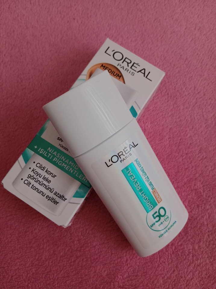 L'Oréal Paris Bright Reveal SPF 50 Renkli Yüz Güneş Kremi - Görsel 3