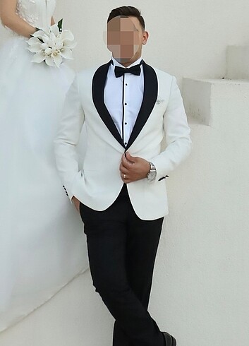 ALTINYILDIZ BEYAZ SYAH SMOKİN DAMATLIK - Görsel 2