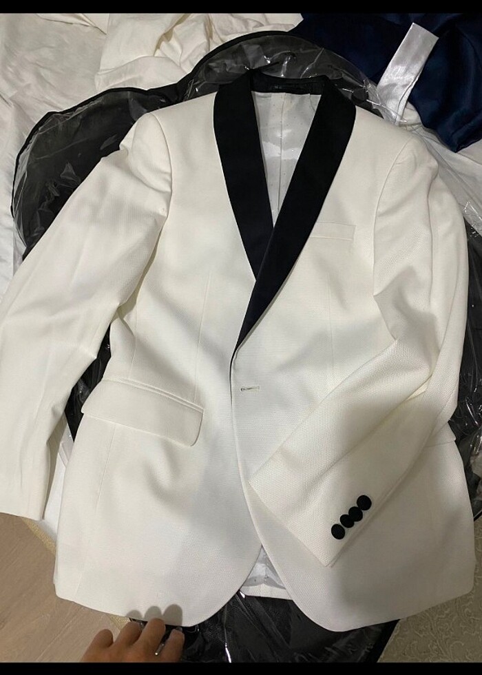 ALTINYILDIZ BEYAZ SYAH SMOKİN DAMATLIK - Görsel 4