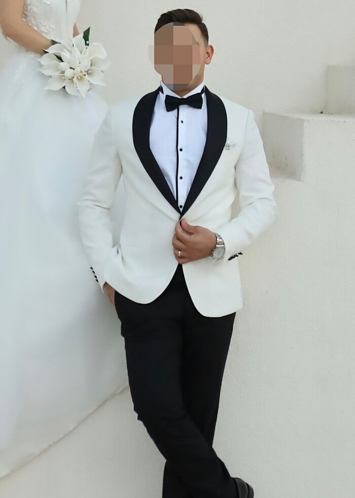 ALTINYILDIZ BEYAZ SYAH SMOKİN DAMATLIK - Görsel 2