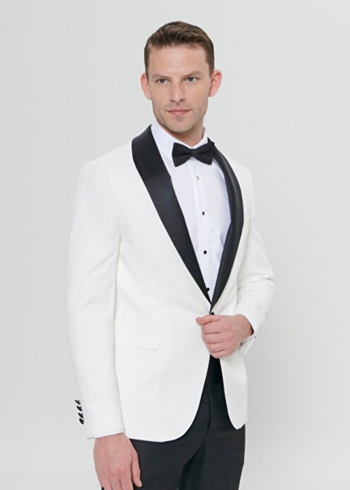 ALTINYILDIZ BEYAZ SYAH SMOKİN DAMATLIK - Görsel 3