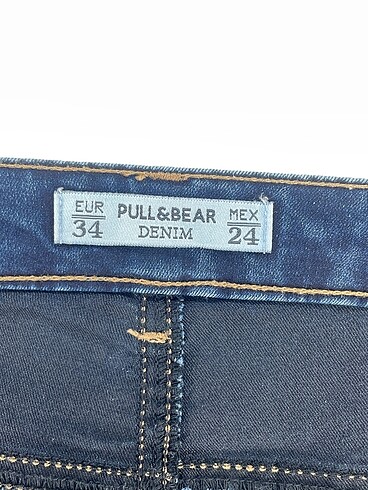 34 Beden lacivert Renk Pull and Bear Jean / Kot %70 İndirimli.