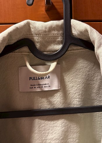 Pull and Bear Bohem Tarzı Fıstık Yeşili Kadın Kot Ceket