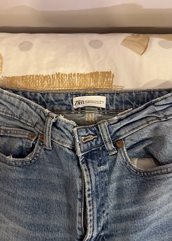 36 Beden Düğmeli Kadın Denim Pantolon