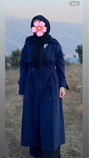 m Beden lacivert Renk Merve Gültekin trençkot