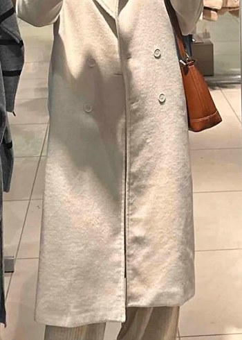 Bej Uzun Kadın kaban - Görsel 3