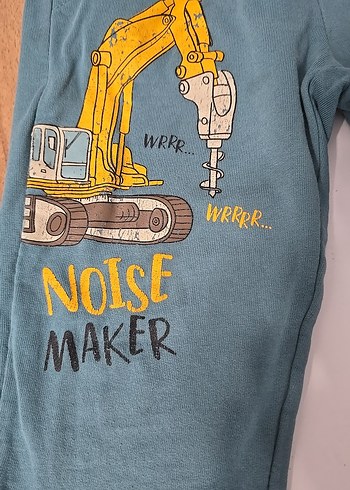 Erkek Çocuk Mavi Baskılı Rahat Eşofman - Görsel 2