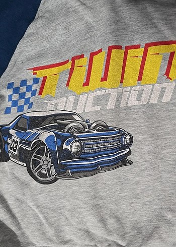 Erkek Çocuk Gri Kapüşonlu Sweatshirt - Görsel 2