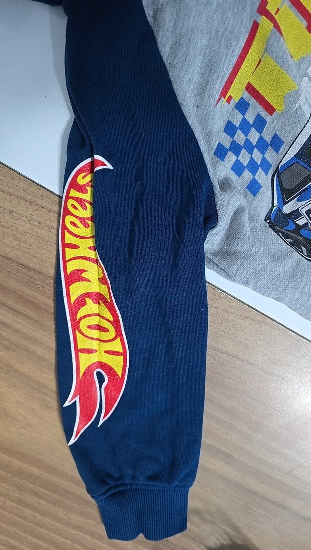 Erkek Çocuk Gri Kapüşonlu Sweatshirt - Görsel 3