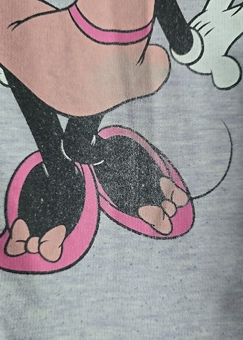 Kız Çocuk Gri Minnie Baskılı Eşofman Takımı - Görsel 4