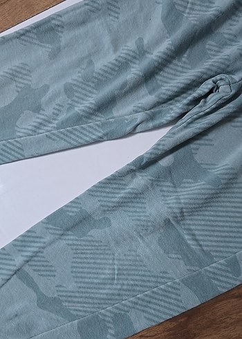 Erkek Kamuflaj Desenli mint Bol Kesim Pantolon - Görsel 3