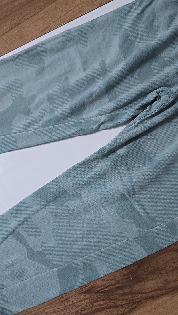 Erkek Kamuflaj Desenli mint Bol Kesim Pantolon - Görsel 3