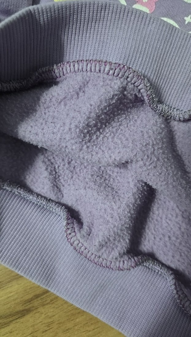 Mor Baskılı Kız Sweatshirt - Bohem Tarz - Görsel 3