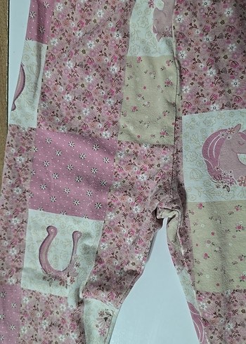 Dantel Detaylı Bohem Kız Taytı kapri - Görsel 3