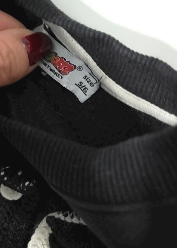 kızÇocuk Siyah Triko Sweatshirt - Görsel 4